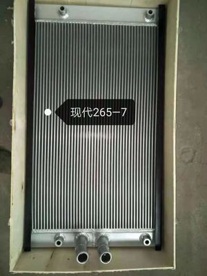 Hyundai R265-7 হাইড্রোলিক অয়েল রেডিয়েটর অ্যাসেম্বলি সিলভার সাদা রঙ