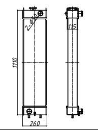 Komatsu PC120-8 এক্সকাভেটর রেডিয়েটর | হেভি ডিউটি ​​অ্যাসেম্বলি কমার্শিয়াল গ্রেড