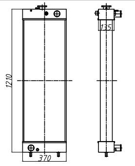 SK320LC-8 অ্যালুমিনিয়াম রেডিয়েটর SK320-8 SK330LC-8 SK330-8 SK350LC-8 SK350-8 SK400LC-8 SK400-8 LC05P00043S001 LC05P00043S034