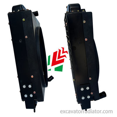 Weichai K4100 38 ডান কোণ DF ভারী দায়িত্ব ইঞ্জিনিয়ারিং যন্ত্রপাতি রেডিয়েটার অ্যালুমিনিয়াম কোর অটোমোবাইল যন্ত্রাংশ